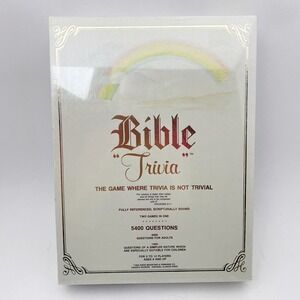 Cadaco Bible Trivia 1984 Vintage 5400 Questions Board Game Adult Kids New